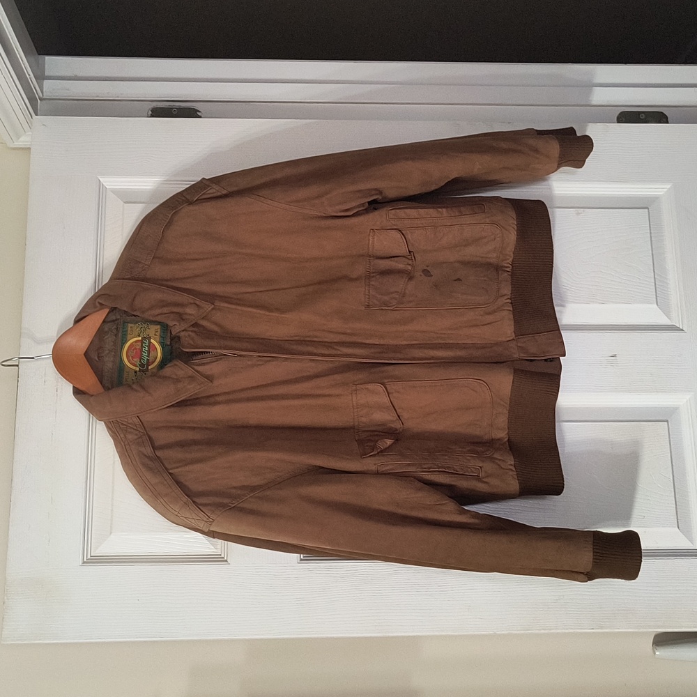 Cayenne vintage leather bomber jacket
